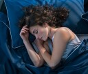Woman sleeping peacefully after using CBD