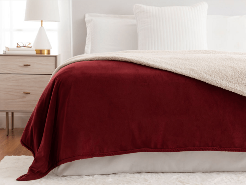 Royal mink sherpa blanket. A great gift for better sleep.